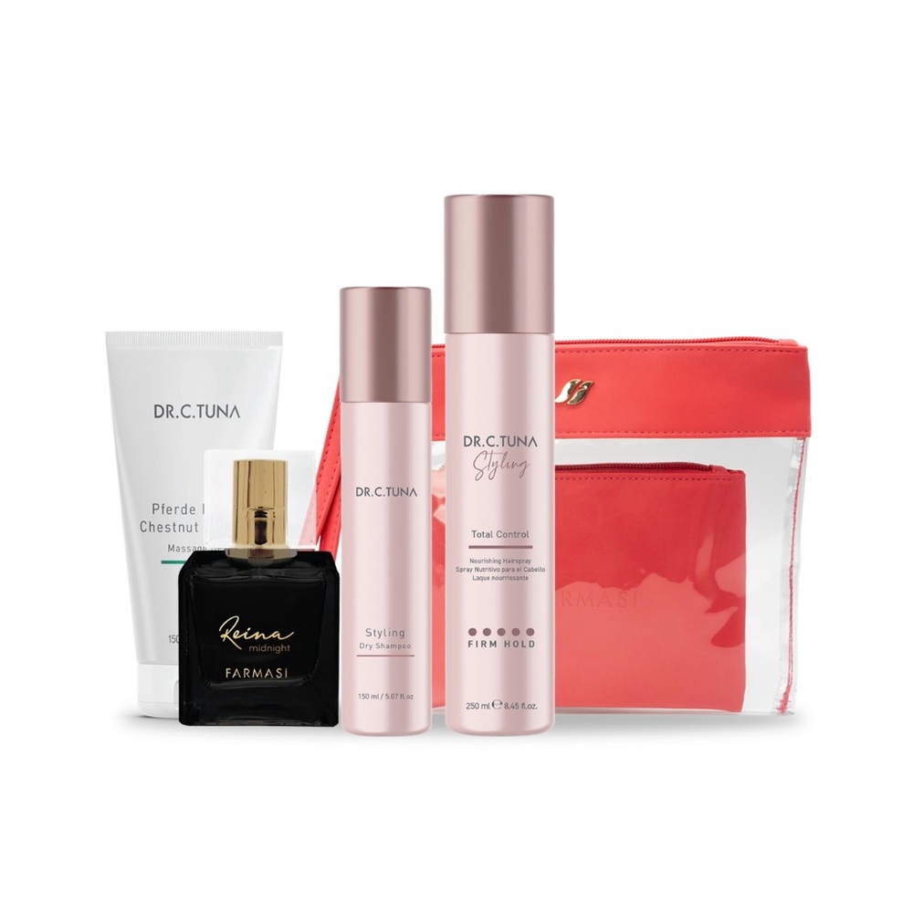 Skincare Set with Pink Accents